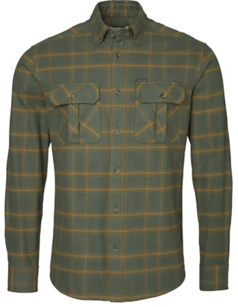 Chevalier Hawk Flannel Shirt Men Leaf Green