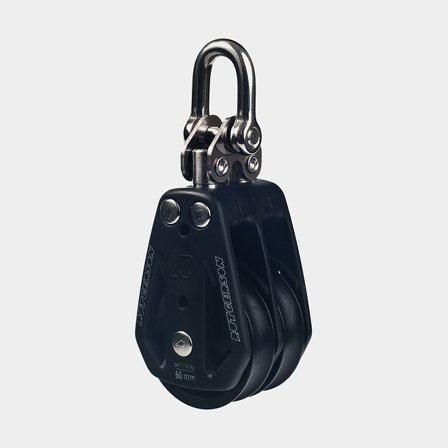 Dubbelblock 60 mm, 350 g