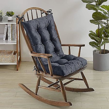 Keinutuolin tyyny, nupitetut pehmusteet, liukumattomat, solmittavat (FMY)