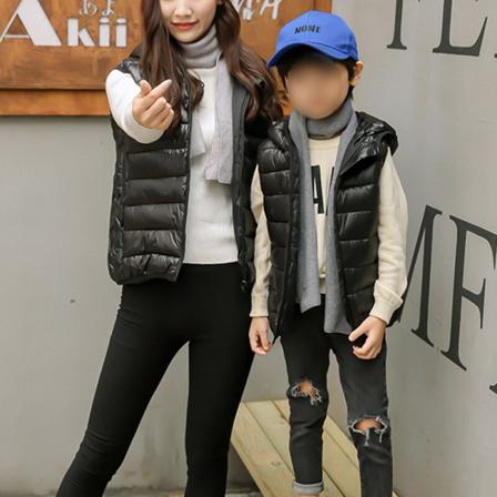 Pojkar Full Zip Enfärgad Ärmlösa Jackor Pocket Sweatshirts