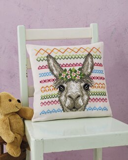 Broderikit Kudde Alpaka - Permin