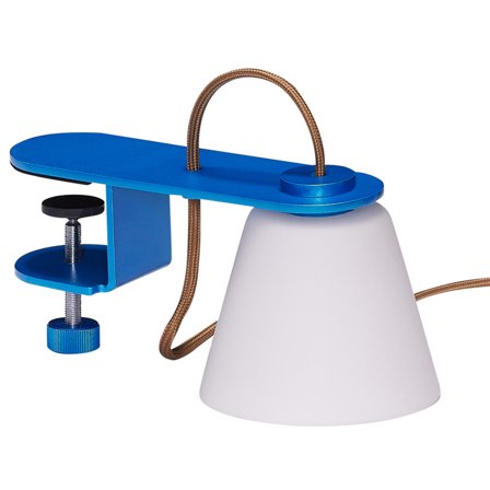Hübsch Lure Klem-lampe Metallic Blue