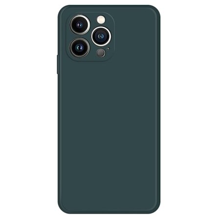 Skråt gummicover mod fald til iPhone 13 Pro - Sortgrønt