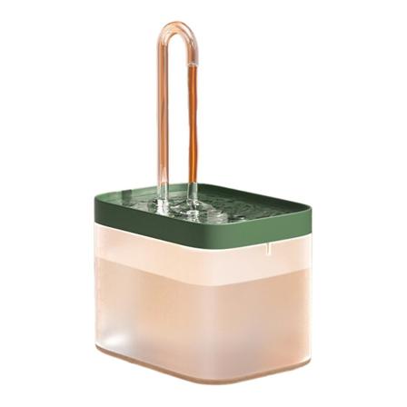 1,5L Automatisk Vannfontene for Katter og Hunder - Vannbeholder for Kjæledyr - Ny Green