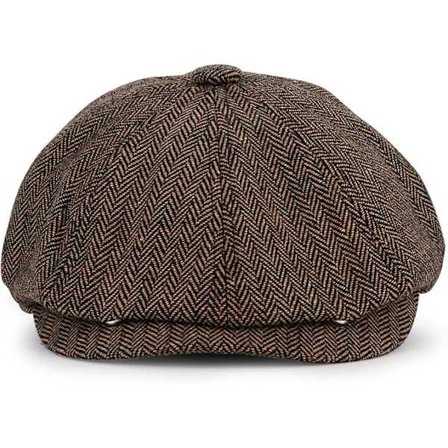 Baker Boy Hat 8 Panel Herringbone Tweed Gatsby Hat Ivy Irish