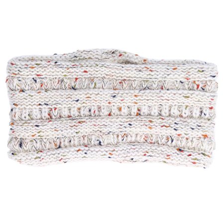 Stickat pannband Vinter Varmt Bekvämt Andas Kvinnor Öronvärmare för Shopping Camping RunningWhite Floral Line