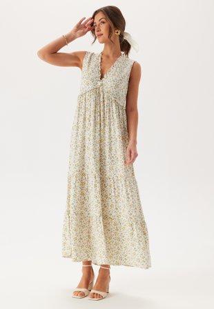 BUBBLEROOM Frill Maxi Dress Klær