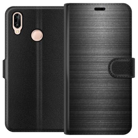 Huawei P20 lite Lommeboketui Børstet Metalle