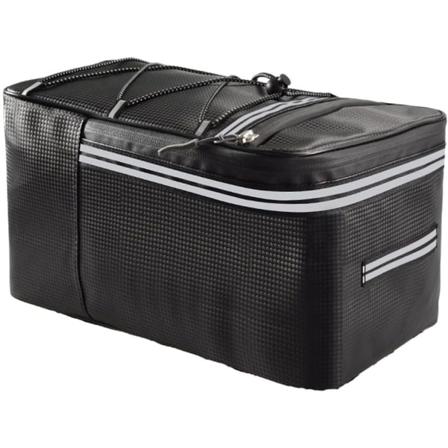 Sykkelveske, Bakre Sykkelveske, Sykkelbagasjebag, Sykkel Baksete Bagasjebag, for Oppbevaring Sykkelartikler Fulle Dagsturer (15L) Svart