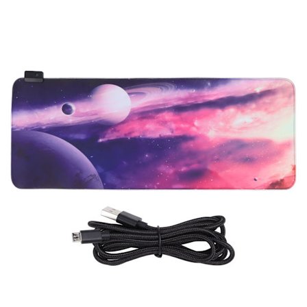 RGB-pelihiirimatto USB-valaistus Mukava joustava hiirimatto kotiin toimistotietokoneelle