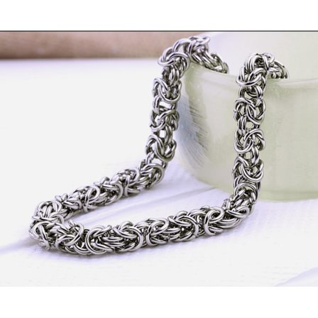 Kejsarlänk / kungslänk i Stål , som håller färgen livet ut