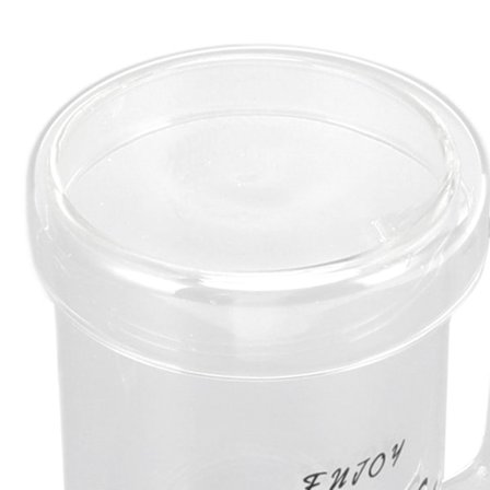 Glaskop Transparent Drikkekop Kaffe Kop Mug Hjemindretning med låg til familie venner ferie