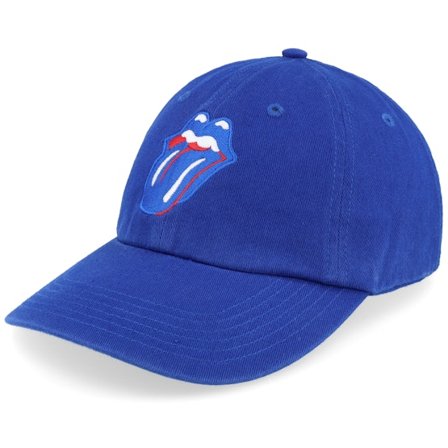 The Rolling Stones - "Blue Tounge Blue Dad Cap " Unconstructed Blue Cap - @ Hatstore
