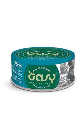 Oasy More Love Gatto Tonno con Pesce Bianco 70g