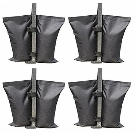 Tungt industrielt vektpose med dobbeltsøm for utfolding av teltmarkise, fast telt sandsekk, svart, 41,5x40x34cm