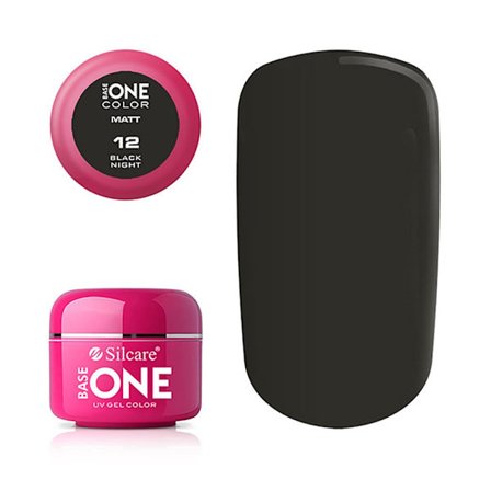 Base One - UV Gel - Matt - Black Night - 12 - 5g