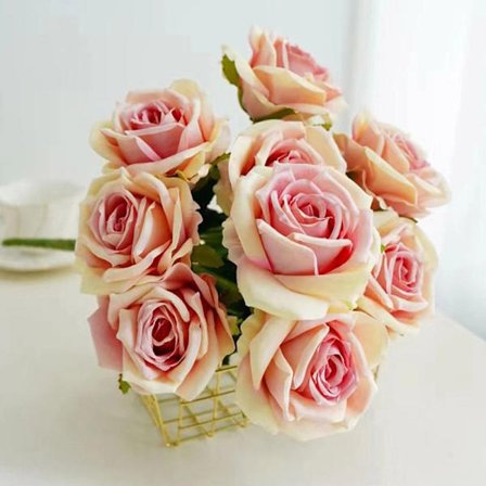 Konstgjorda blommor Fake Rose FÄRG 6 FÄRG 6