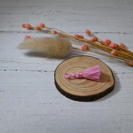 Litet bomullspumphänge - DIY Pregnancy Bola - Rosa