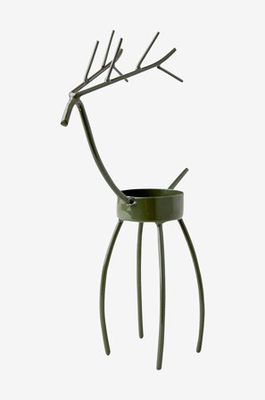 Affari of Sweden - S Oh Deer 2-pack teekynttilänpidike 2-pack - Vihreä - Kynttilänjalat & lyhdyt - - Homeroom