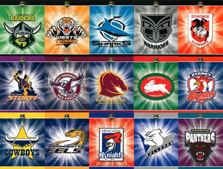 Australien 2006 - 15 NRL miniark i folder - Postfrisk