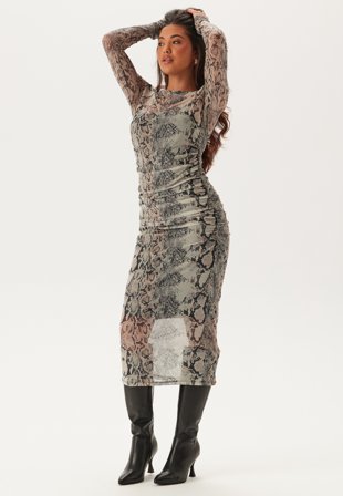BUBBLEROOM Mesh Midi Dress Klær