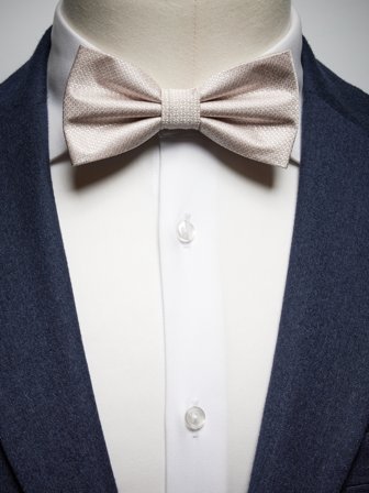 John Henric Men's Beige Struktur Fliege Size Pre-tied