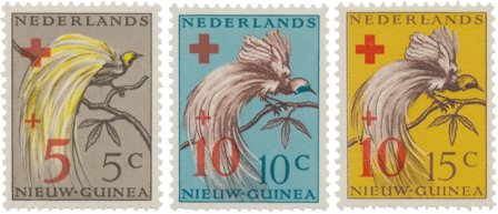 Hollandsk Ny Guinea 1955 - NVPH 38-40 - Postfrisk