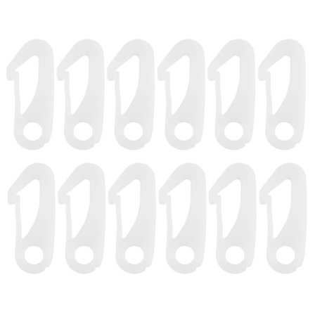 12 stk flaggstang klips snap kroker flagg klips flaggstang tilbehør - fest flagg kroker til falltau