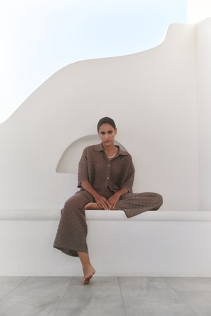 Malina - Moa shirt - L - Taupe