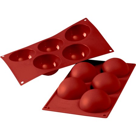 Silikomart Halvkugle N.5 bageform - Terracotta | KitchenOne