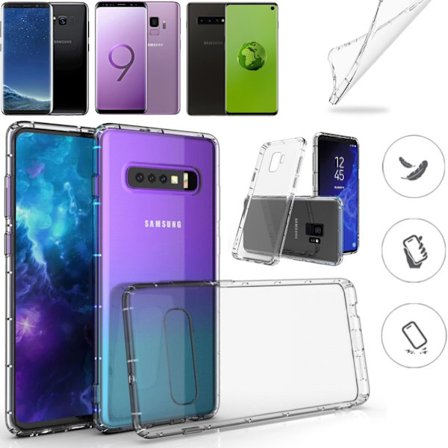Samsung Galaxy S10/S9/S8 skal etui cushion - VÆLG: