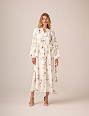 by Ti Mo Viscose Relaxed Dress - White - XS