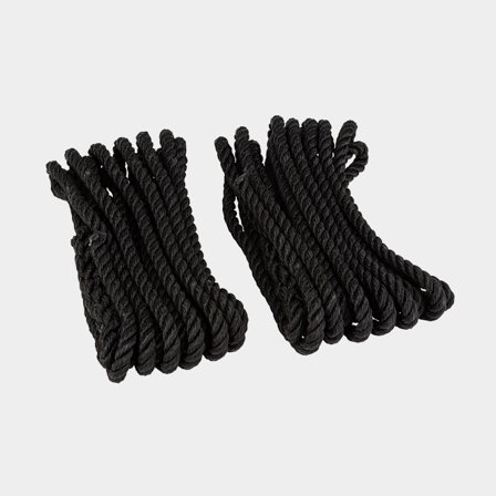 Förtöjningslina PP svart Ø10 mm 6 meter 2 stk.