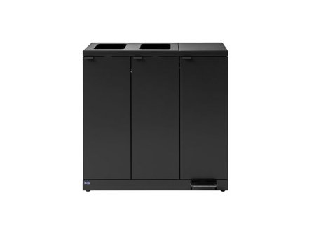 bica Avfallshantering 3x65L pedal grå - Lyreco - Städ och hygien - Avfallshantering och källsortering - Sortering och återvinning