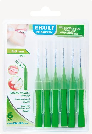 Ekulf Mellemrumsbørste Grøn, Medicin & Pleje, Mund & Tandpleje, Tandstikker