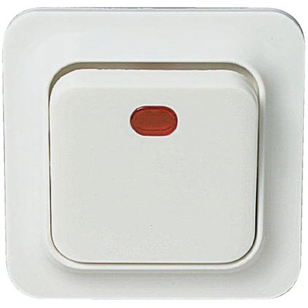 Schneider Electric Trend 183014700 Vipptryckknapp inkl. glimlampa, Strömbrytare & vägguttag