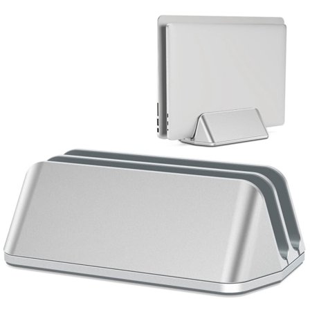 Universell vertikal hållare för bärbar dator och surfplatta - Silver