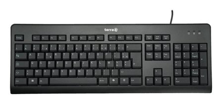 Terra Wortmann TERRA Keyboard 1500 Corded [FR] USB black/noir Copilot AZERTY, 105 Tasten, kabelgebunden, 1,80m