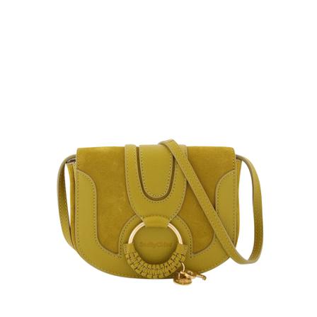 See by Chloé, Hana Mini Bag Geel, Dames, Maat:ONE Size,Katoen