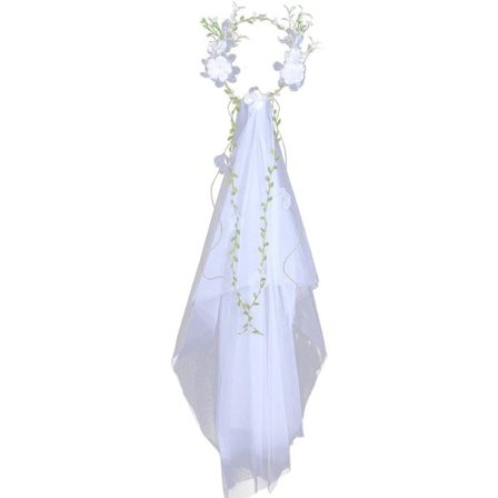 Bryllup Brudeslør Blomster Garland Slør Blomsterkrans Slør Boho for Bryllup Strand