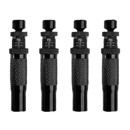 4 stk. Automatiske dæktryksreduceringsventiler, sæt med 4, justerbart tryk, egnet til terrængående køretøjer og motorcykler