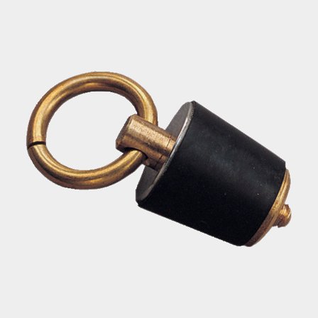 Drain plug / expanding plug boat Roca, expanding, rubber & brass, 1" (25 mm)