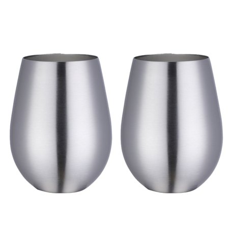 vin glass to go, isolert vinbeger i rustfritt stål med lokk