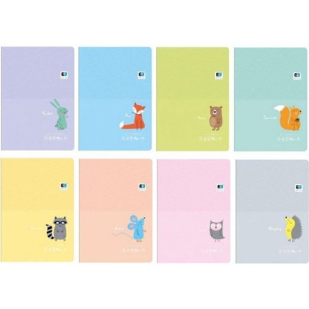 Anteckningsbok - loggbok Interdruk Anteckningsbok A5/32K färg linje B-B Pastell (10 stycken)