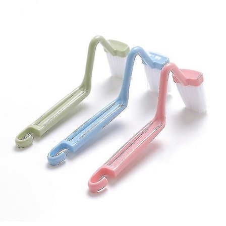 6 kpl WC-reunaharja, 8" V-muotoinen muovinen kaareva WC-harja WC:n kulman puhdistukseen