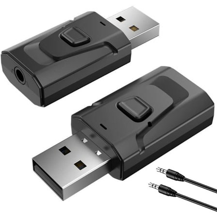 USB Bluetooth 5.0 Adapter 4-i-1 Trådløs Lydsender