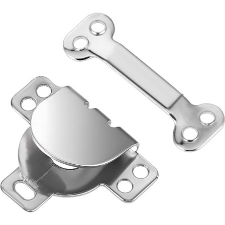 Sæt med 12 sy-hægter og -maljer, metallukning, lette at sy reparations-hægter og -maljer til bukser (sølv)