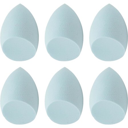 Sminkeblandingssvamp Pakke med 6, Vanndråpeformet Beauty Blender