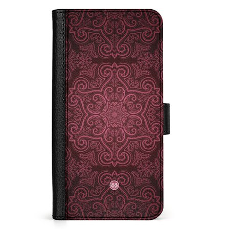 Bjornberry iPhone 15 Plus Fodral - Röd Retromönster