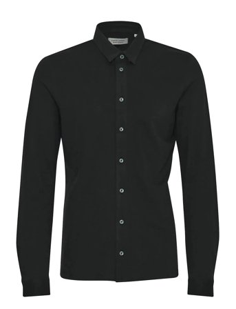 Cfarthur Ls Bu Jersey Piquet Black Casual Friday